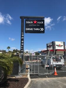 A flag sign