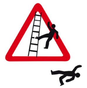 Man falling Off Ladder