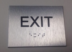 ADA Exit Sign