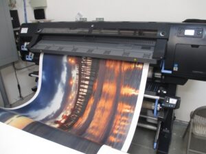 Wallpaper being printed