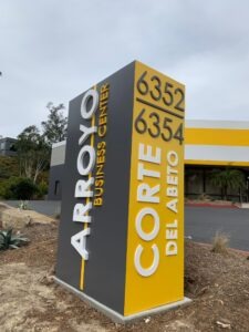 Monument Sign Carlsbad Business Park