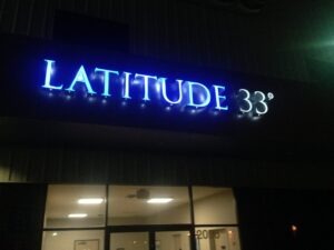 Airport Channel Letters - Latitude 33