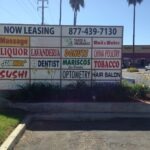 Monument Sign with many tenant panels