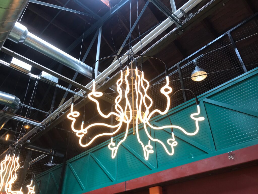 Neon Chandelier