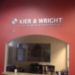 Lobby Sign Brushed Silver Dimensional Letters