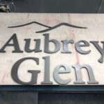 Dimemtional Letters for Aubrey Glen awaiting install