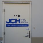 Exterior Building Sign Door Cut Vinyl